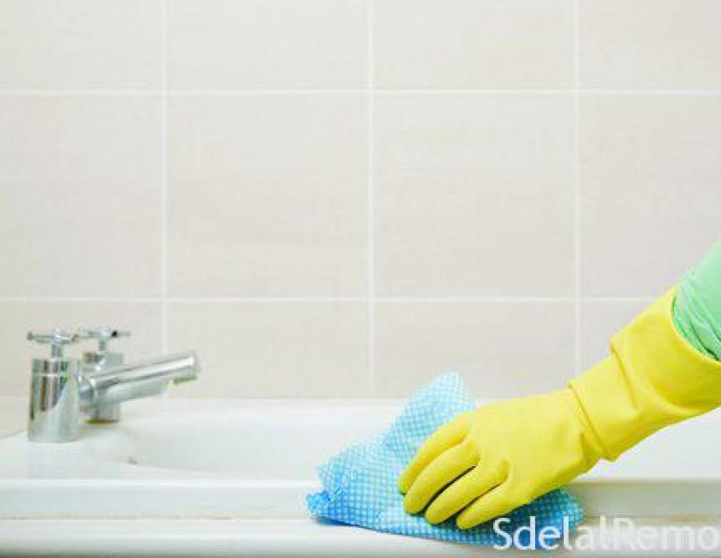 Как очистить акриловую раковину. Как и чем лучше всего можно отмыть в домашних условиях акриловую ванну (химическими и народными средствами)? Обзор специализированных средств для чистки